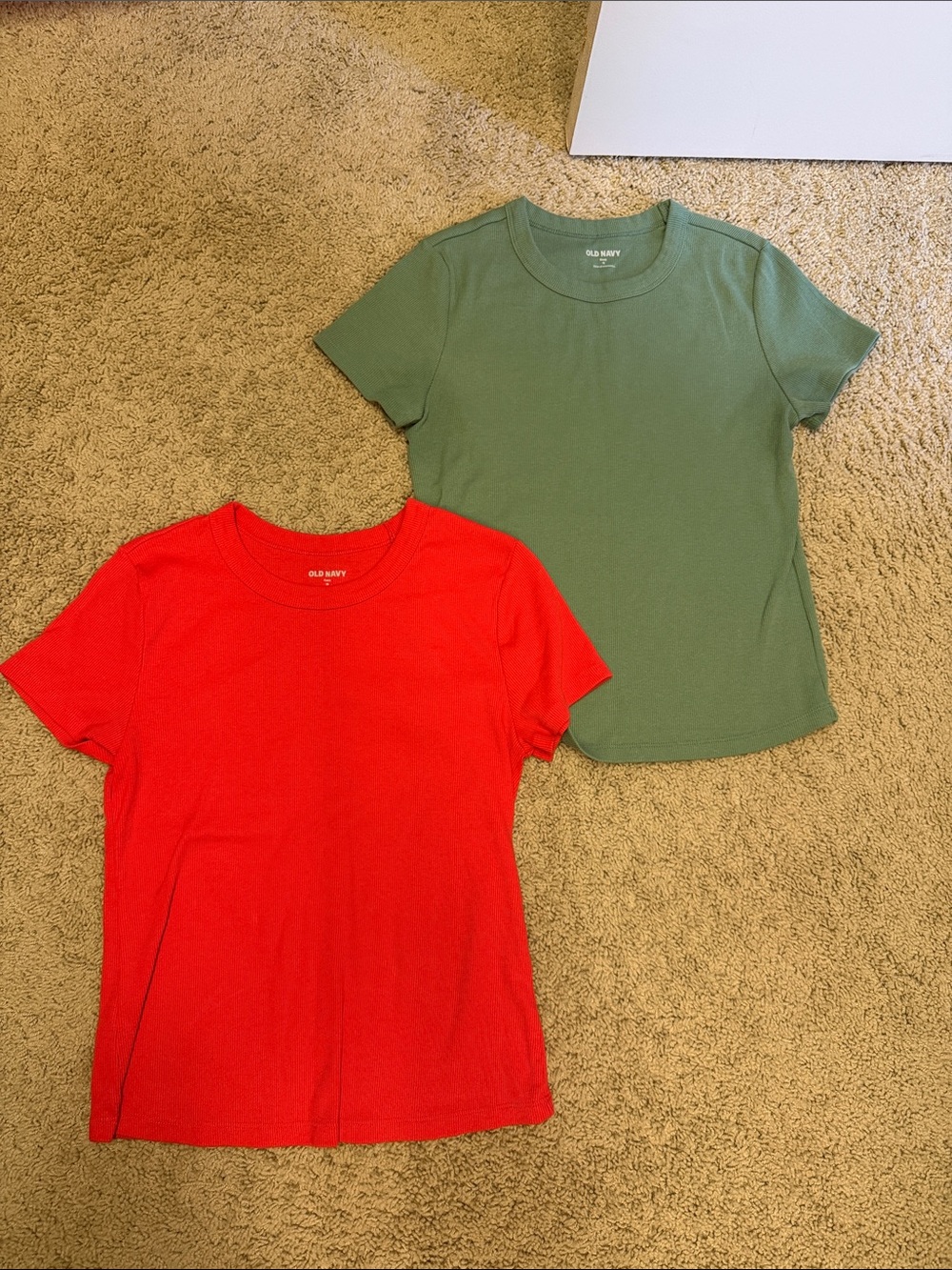 Old Navy Short Sleeve Tees - Red & Olive